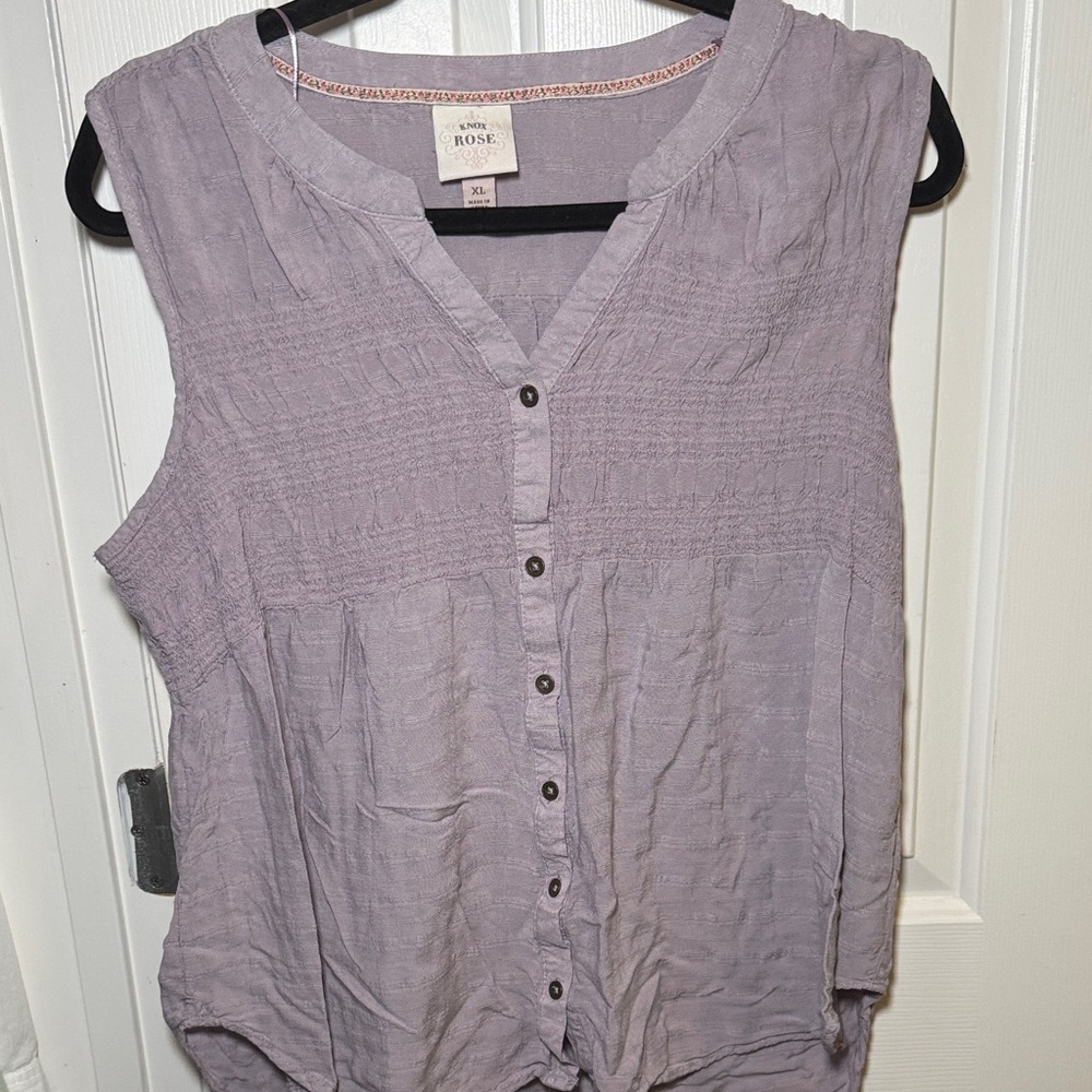 Bohemian Women's Purple Sleeveless Top